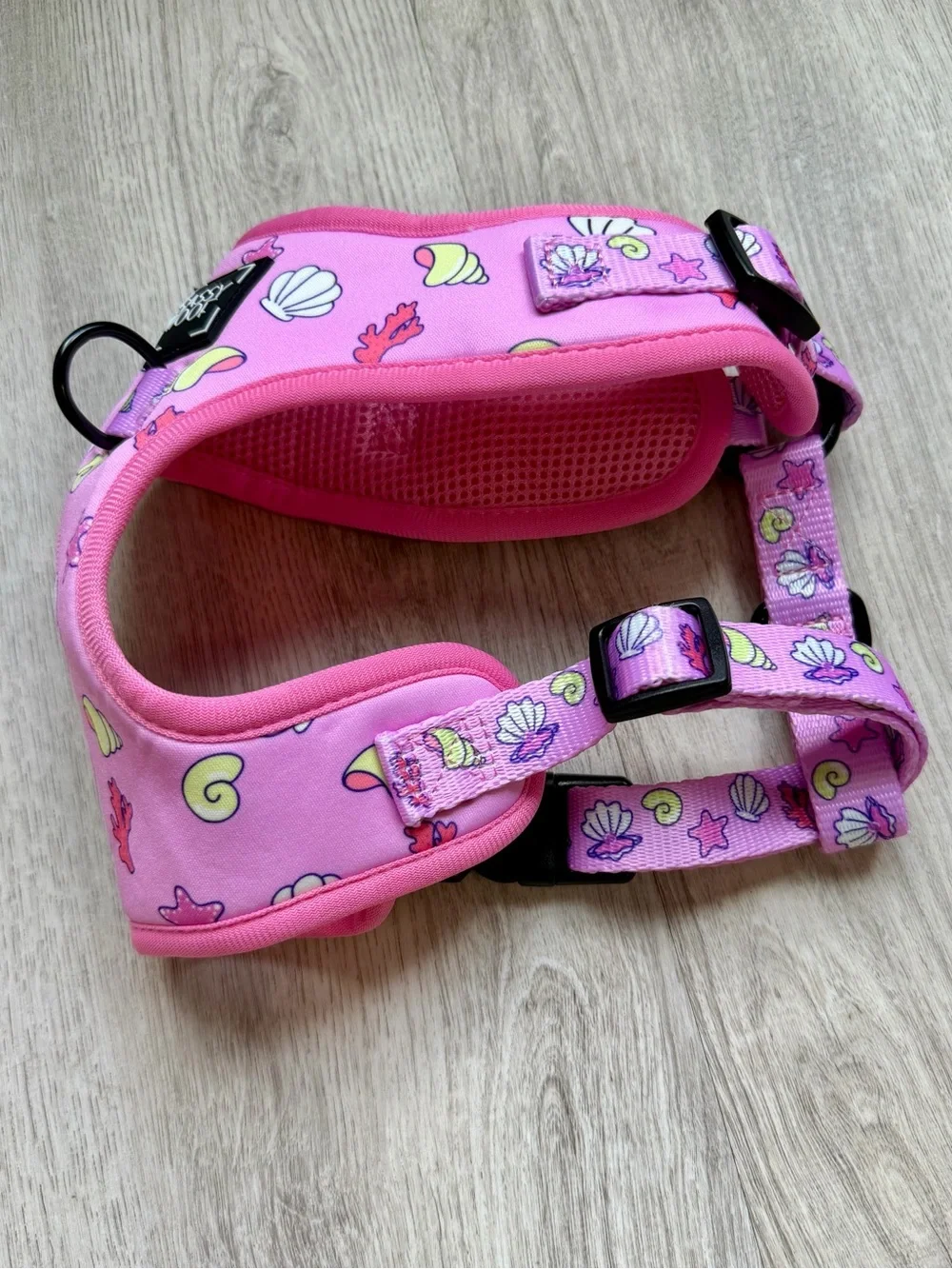 Sassy Woof - Pink Seashell print - Pet / Dog Harness - size Small